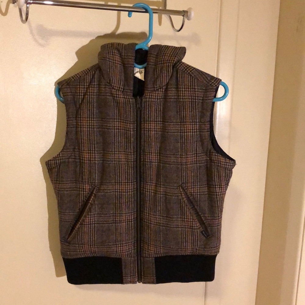 Prana lined and hooded plaid vest - Breathe
